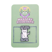 I Am Small And Sensitive But Also Fight Me Cat Pin - DD Music Geek