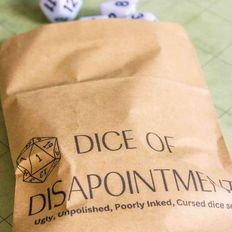 DnD Dice of Disappointment - Funny dnd Dice - DD Music Geek