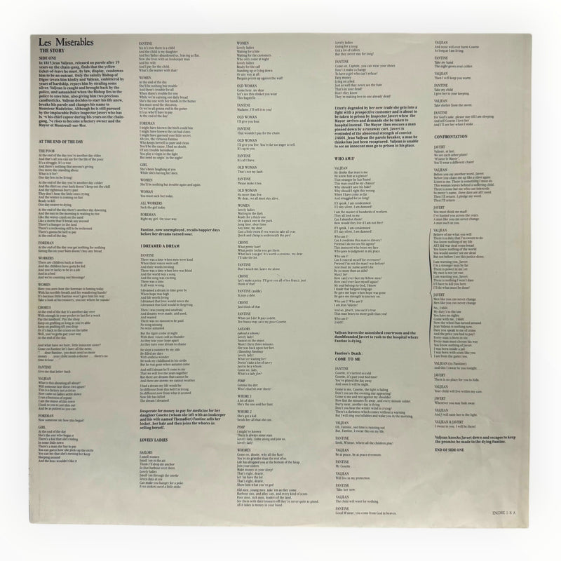 Alain Boublil - Les Misérables - 2LP - Preowned