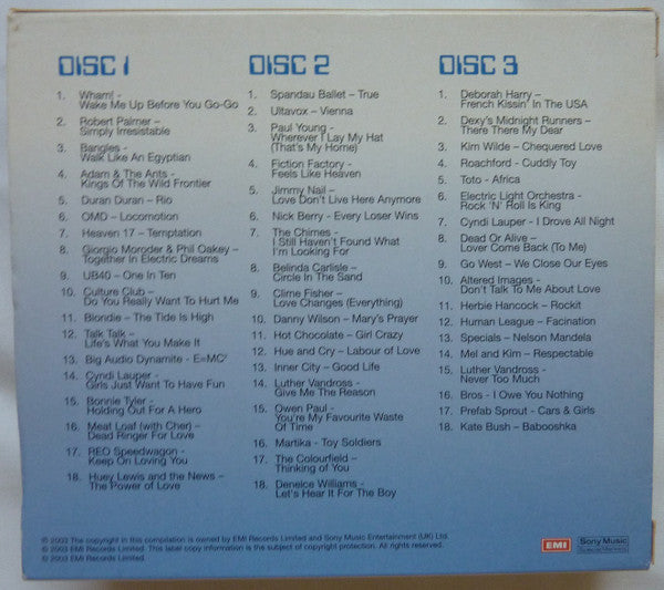 Various : The Very Best Of 1980s 2 (3xCD, Comp)