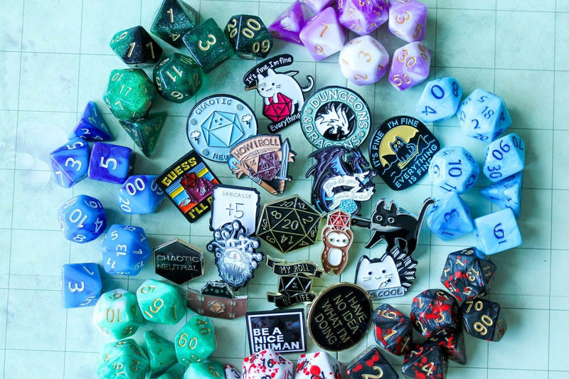 Mystery Dice & Pin Bag - DD Music Geek