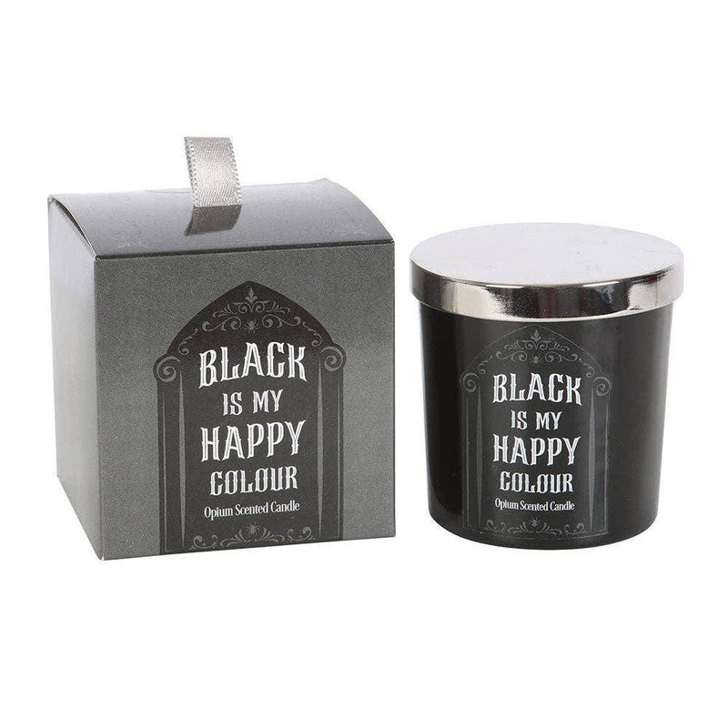 Gothic Black is My Happy Colour Opium Candle - DD Music Geek