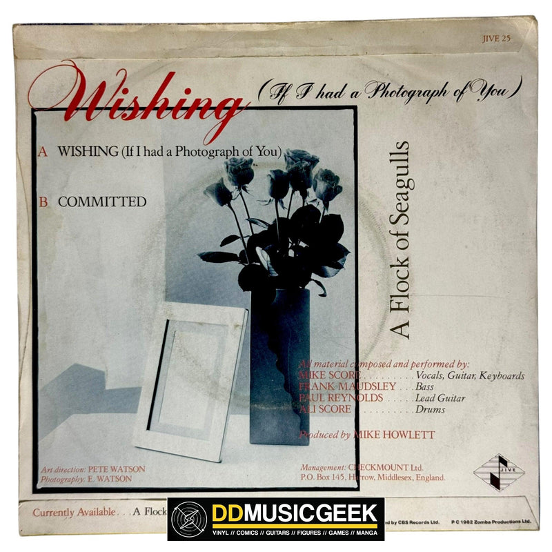 A Flock Of Seagulls: Wishing (If I Had A Photograph Of You) (7", Single) - DD Music Geek