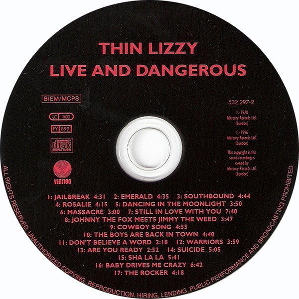 Thin Lizzy : Live And Dangerous (CD, Album, RE, RM)