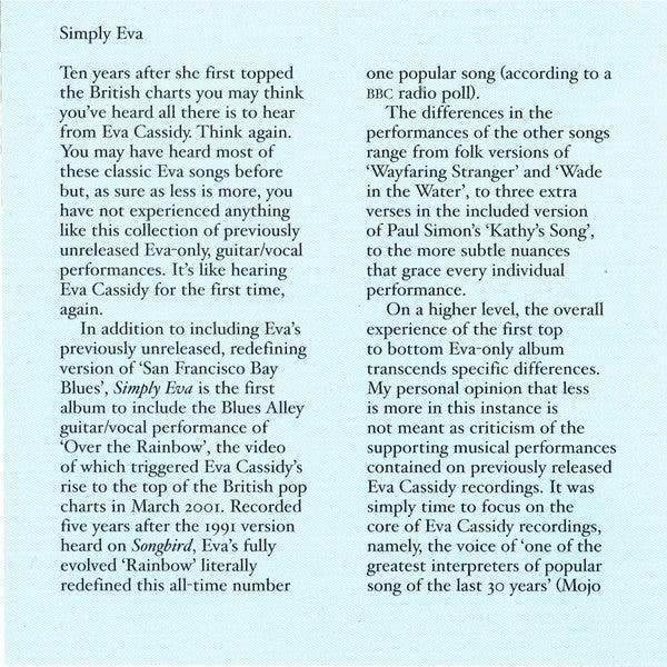 Eva Cassidy: Simply Eva (CD, Album) - DD Music Geek