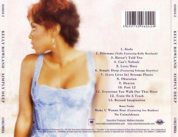 Kelly Rowland: Simply Deep (CD, Album, Enh) - DD Music Geek