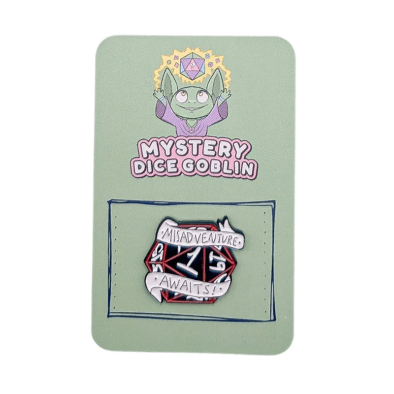 Misadventure Awaits Pin - DD Music Geek
