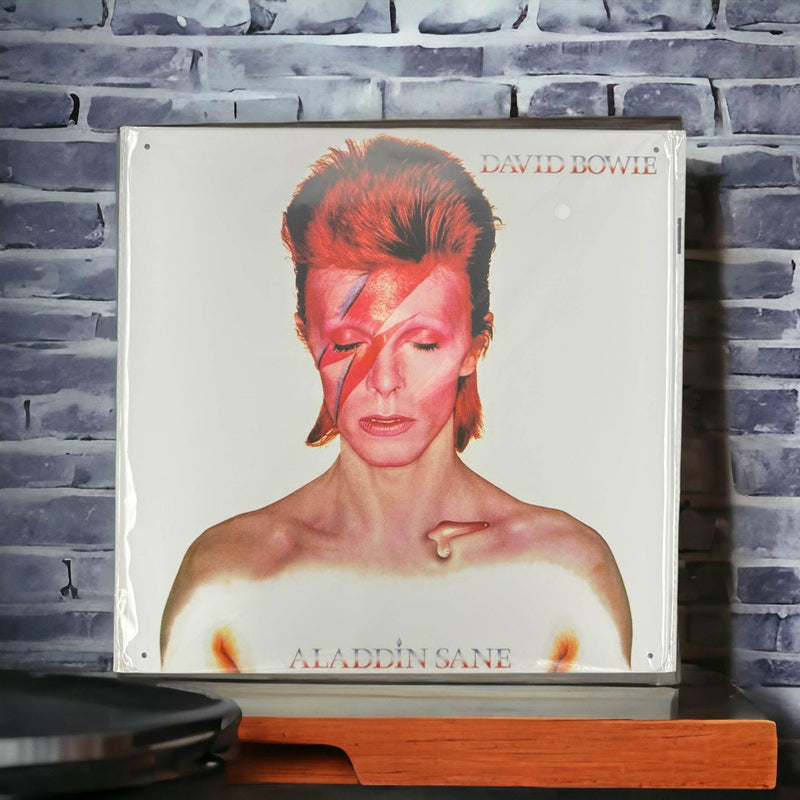Album Cover Metal Sign: David Bowie - Aladdin Sane - DD Music Geek