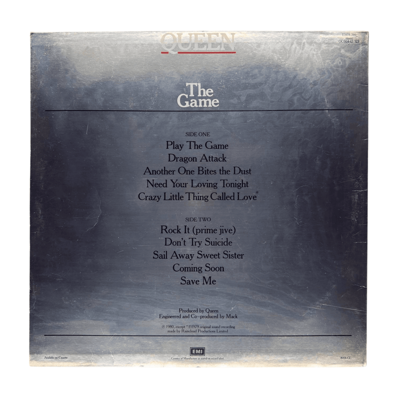 Queen: The Game - Very Good Plus (VG+) / Very Good Plus (VG+) - DD Music Geek