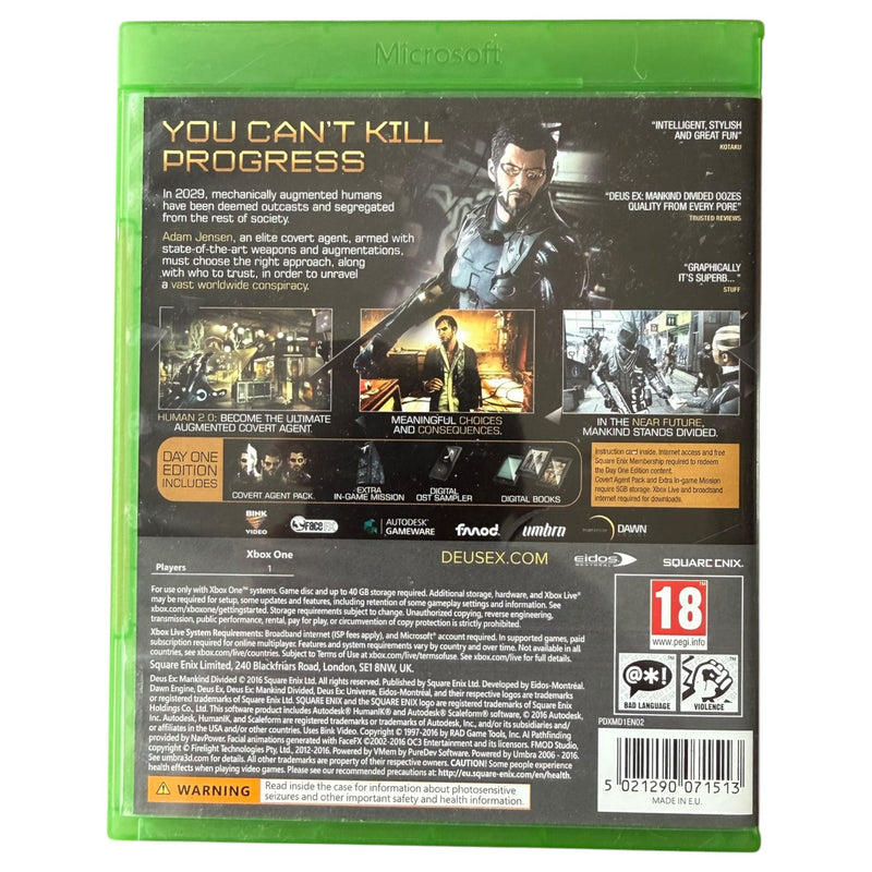 Deus Ex: Mankind Divided Day One Edition - Xbox One - Preowned