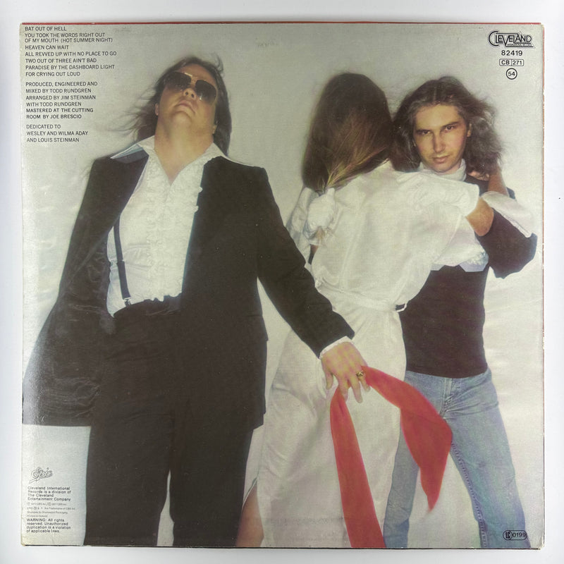 Meat Loaf: Bat Out Of Hell - Very Good Plus (VG+) / Very Good Plus (VG+)