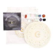 Astrology Wheel Zodiac Crystal Grid Set - DD Music Geek
