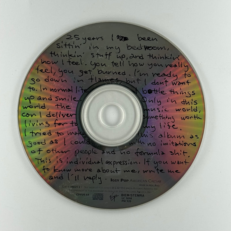 Iggy Pop: American Caesar - Very Good (VG) / Very Good (VG)