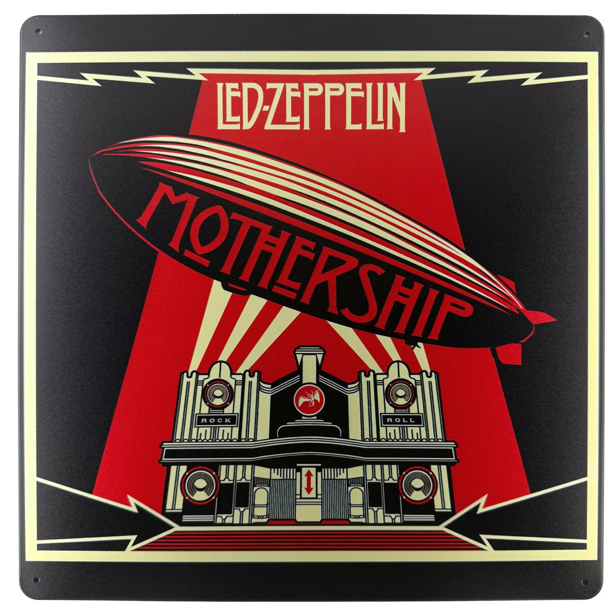 Album Cover Metal Sign: Led Zeppelin - Mothership - DD Music Geek