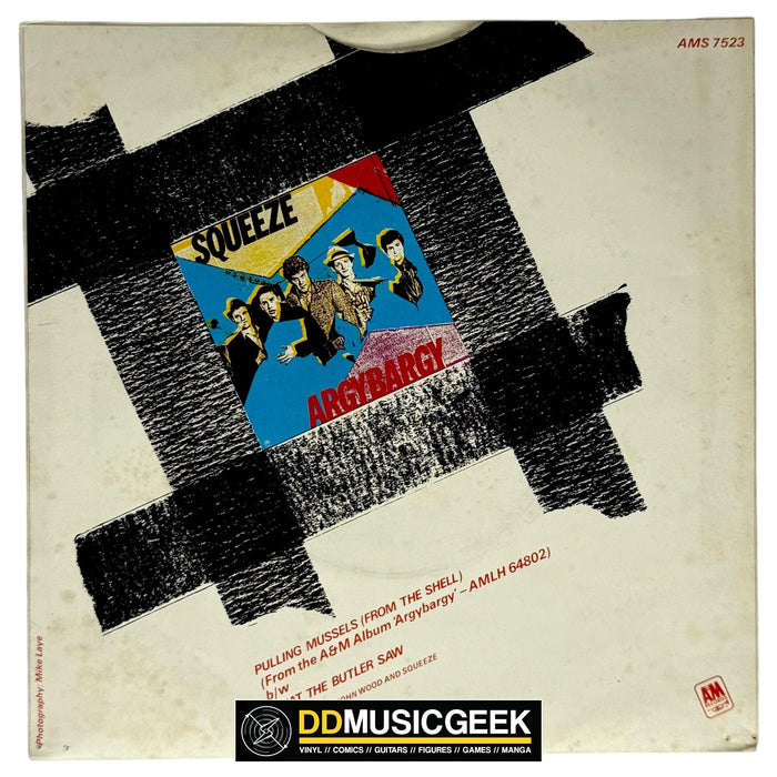 Squeeze : Pulling Mussels (From The Shell) (7", Single, Red) - DD Music Geek