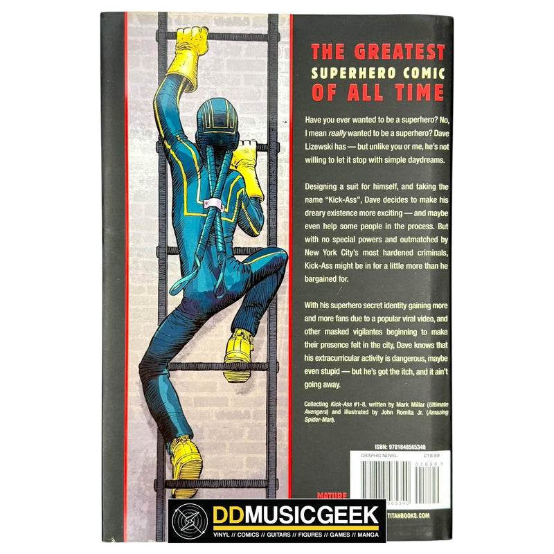 Kick-Ass (Hardcover) by Mark Millar, John Romita Jr - DD Music Geek