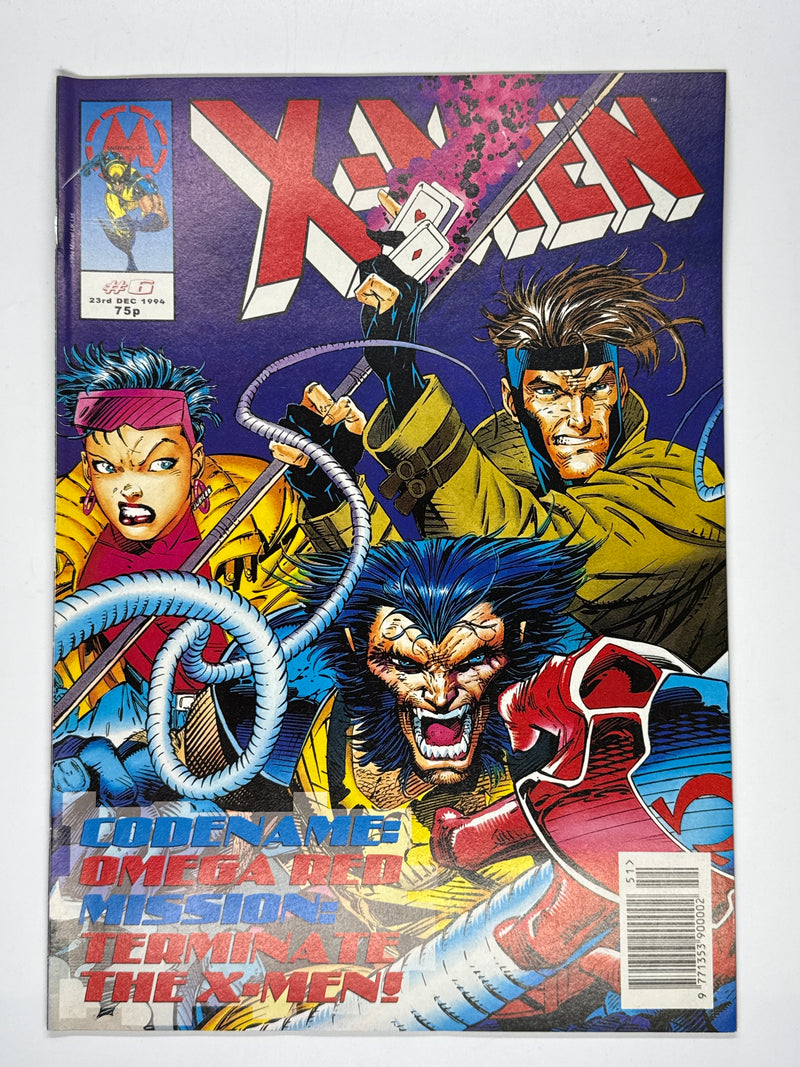 X-Men UK Volume 1 Issue 6 Marvel Comic Omega Red Debut
