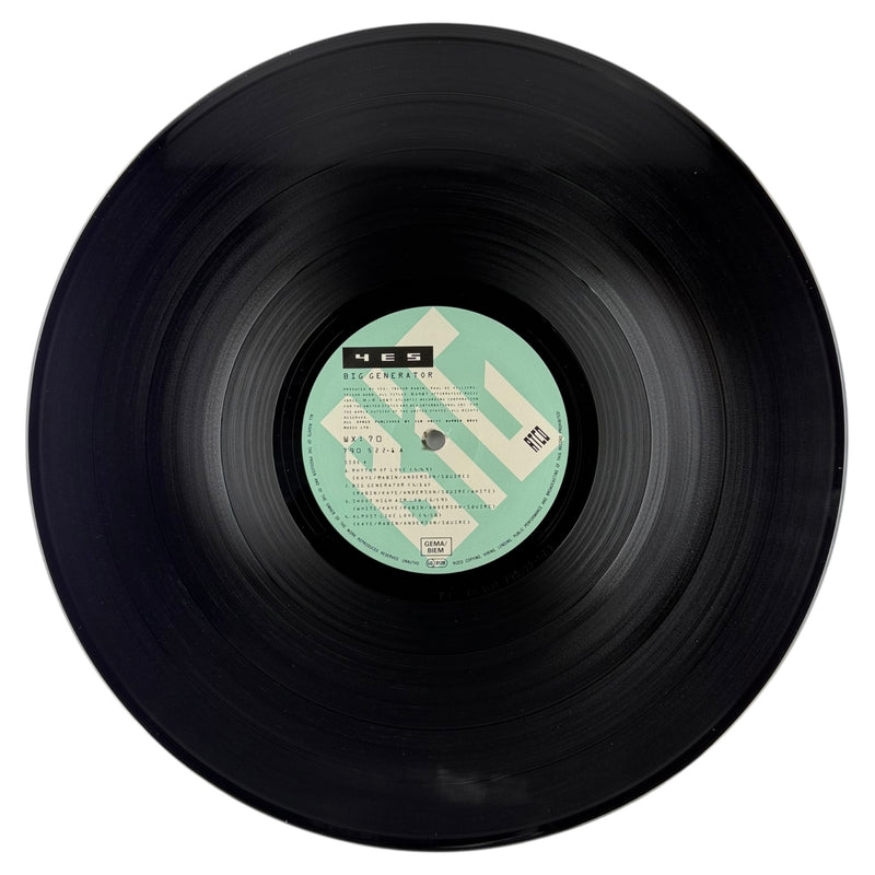 Yes: Big Generator - Very Good Plus (VG+) / Very Good Plus (VG+)