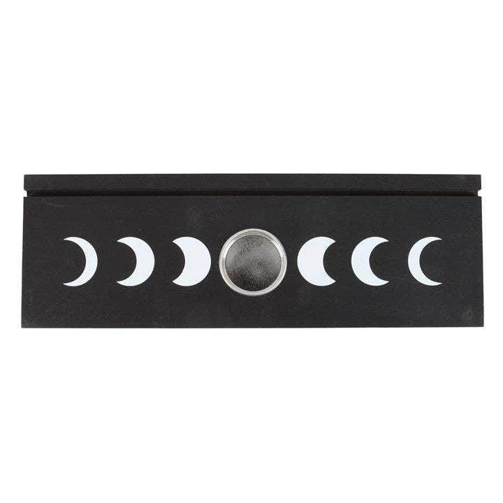 Black Moon Phase Tarot Card Stand Tealight Holder - DD Music Geek