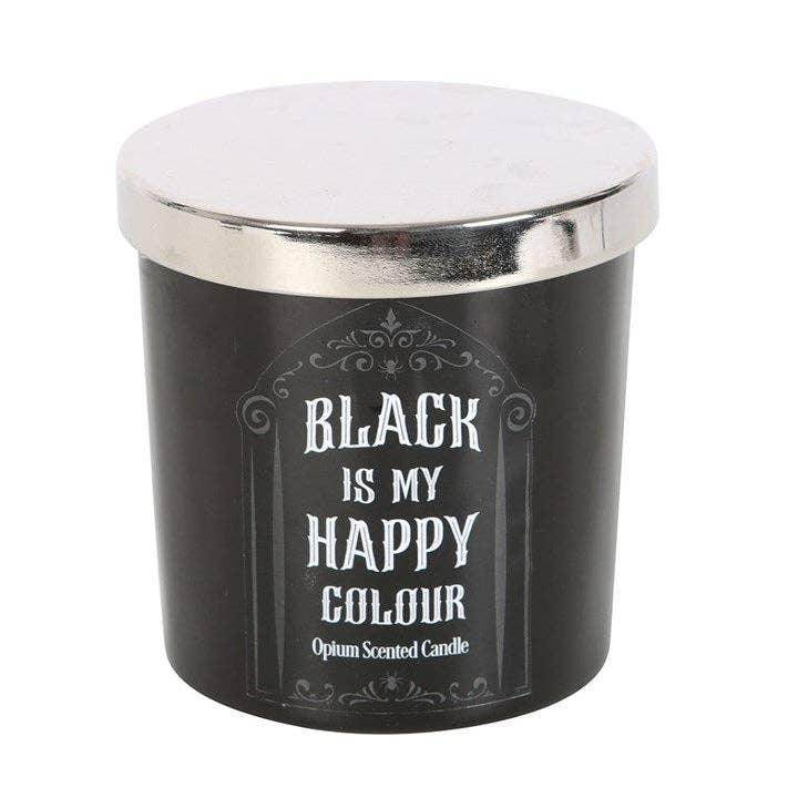 Gothic Black is My Happy Colour Opium Candle - DD Music Geek