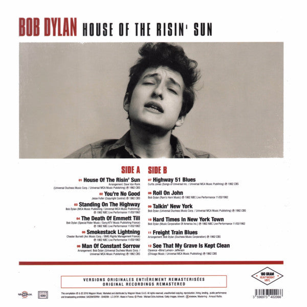 Bob Dylan : House Of The Risin' Sun (LP, Comp)