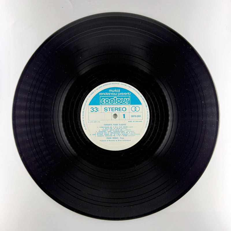 Frank Wibaut: Favourite Piano Classics - Very Good Plus (VG+) / Very Good (VG)