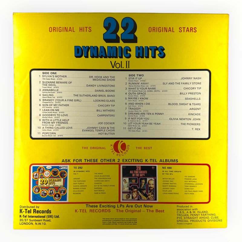 Various - 22 Dynamic Hits Vol. II - Vinyl LP - Preowned