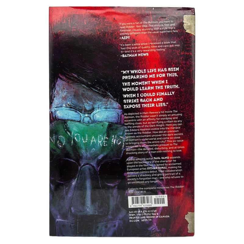 The Riddler: Year One - Hardcover - HC [PREOWNED COMIC] - DD Music Geek