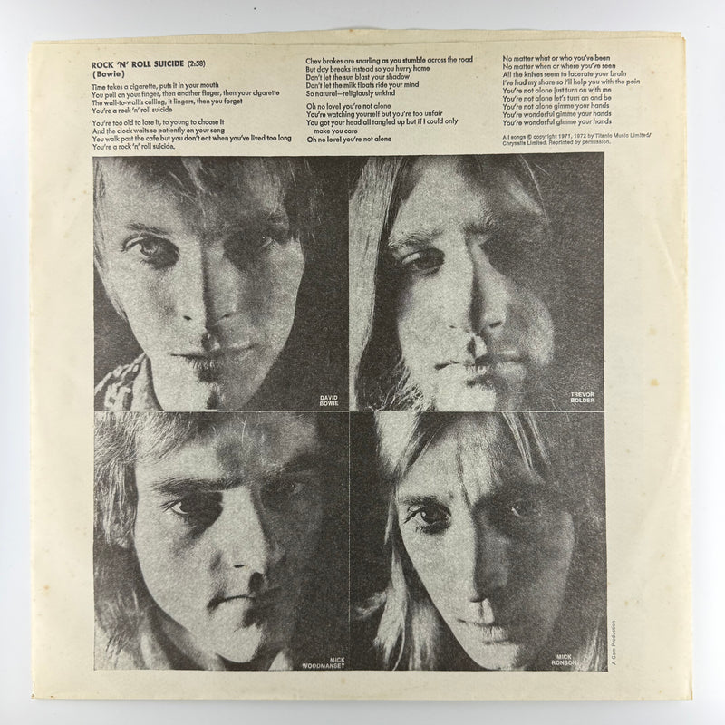 David Bowie: The Rise And Fall Of Ziggy Stardust And The Spiders From Mars - Very Good Plus (VG+) / Very Good Plus (VG+)