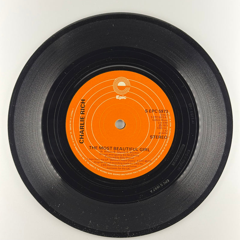 Charlie Rich: The Most Beautiful Girl - Very Good (VG) / Very Good Plus (VG+)