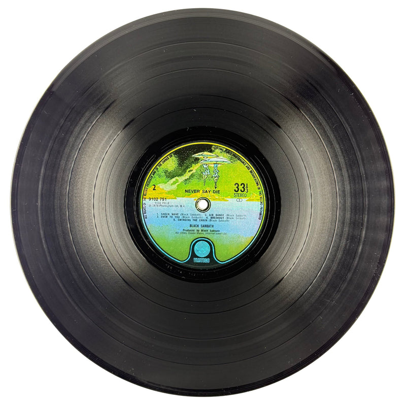 Black Sabbath - Never Say Die! - Vinyl LP - Very Good (VG) - Vertigo - Label Side B