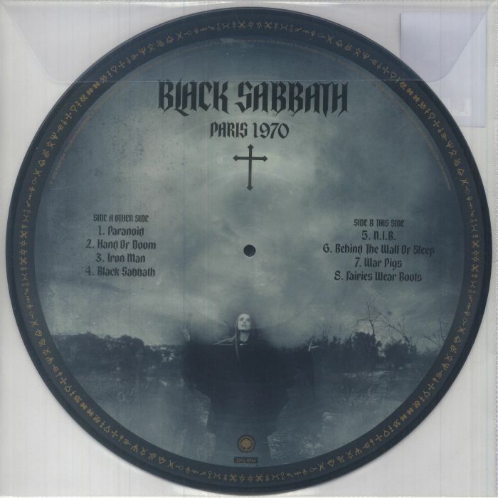 Black Sabbath - Paris 1970 - Vinyl LP - New - Expensive Woodland - Picture Disc Back Cover