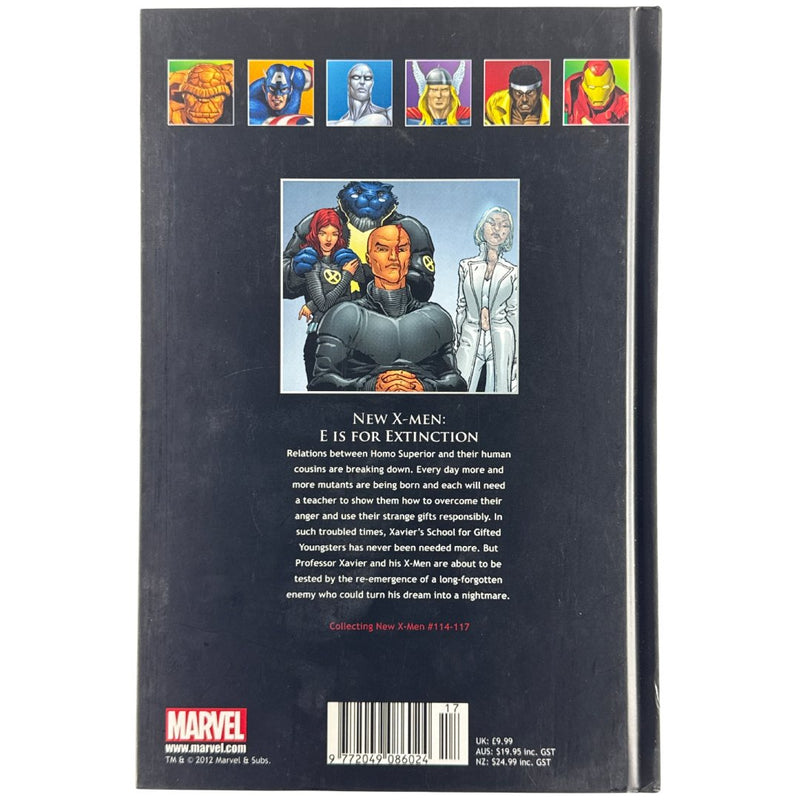 MARVEL - New X-Men: E is for Extinction - Graphic Novel - Preowned - Back Cover
