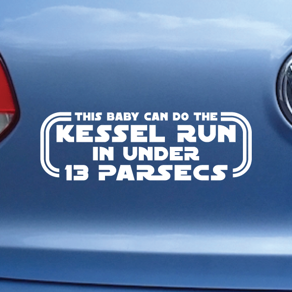 Star Wars | CarGeek Bumper Sticker | Kessel Run