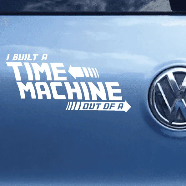 Back To The Future | CarGeek Bumper Sticker | Time Machine - DD Music Geek