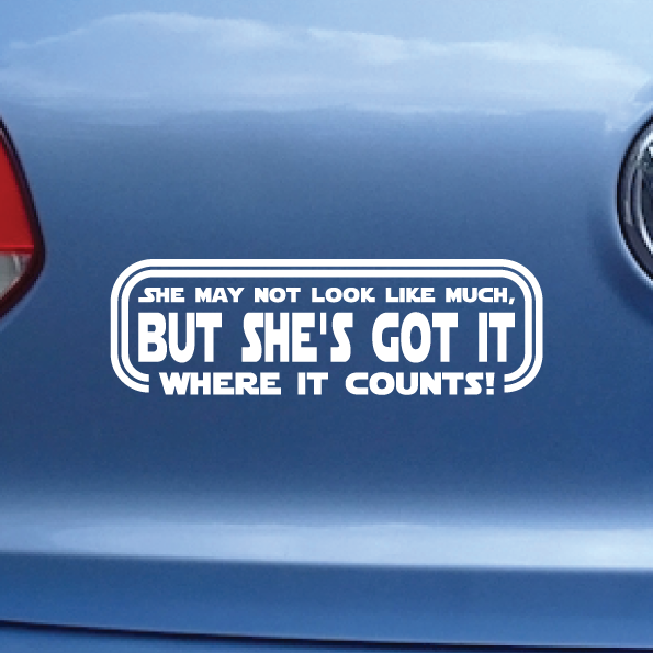 Star Wars | CarGeek Bumper Sticker | Where It Counts