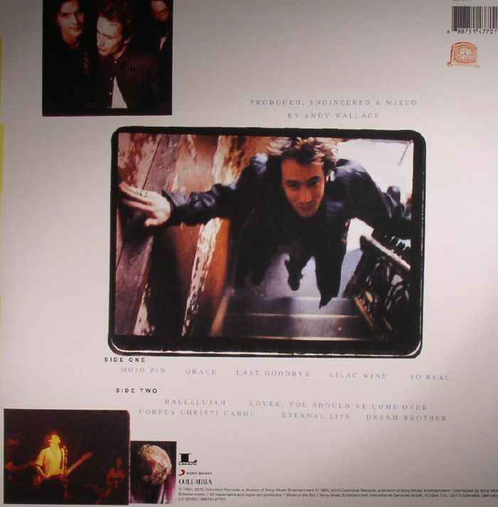 Jeff Buckley - Grace Classic Rock Album 12-inch LP Vinyl Record