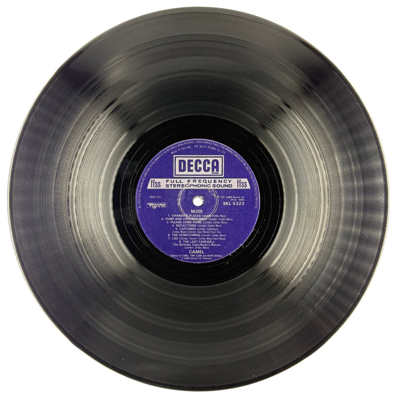 Camel - Nude - Vinyl LP - Very Good Plus (VG+) - Decca - Label Side B