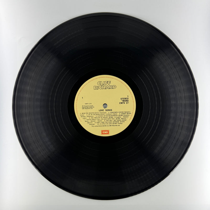 Cliff Richard: Love Songs - Very Good (VG) / Good Plus (G+) Side 1