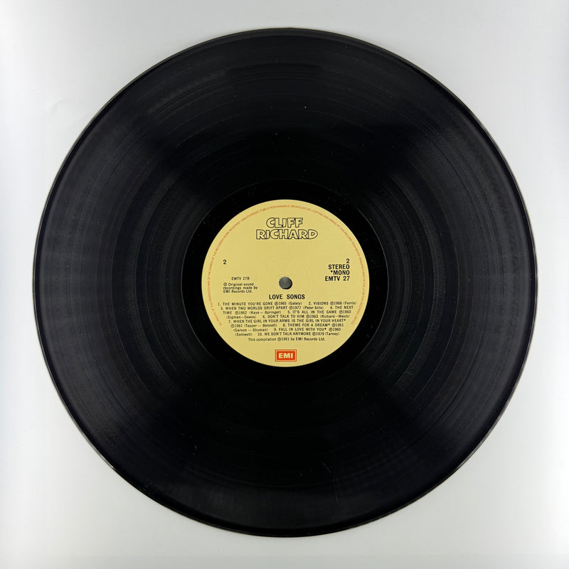 Cliff Richard: Love Songs - Very Good (VG) / Good Plus (G+) Side 2