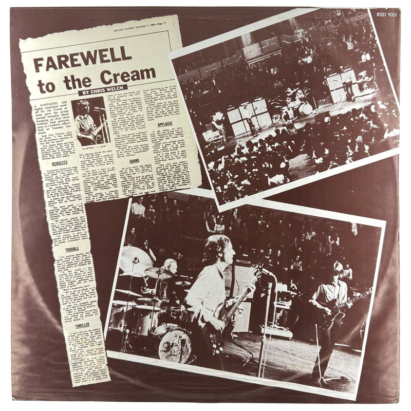 Cream - Strange Brew - The Very Best Of Cream - Vinyl LP - VG+ - Polydor - Inner Sleeve