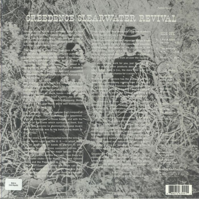 Creedence Clearwater Revival - Self-Titled Debut - Vinyl LP - New - Concord - Sky Blue Vinyl Back Cover
