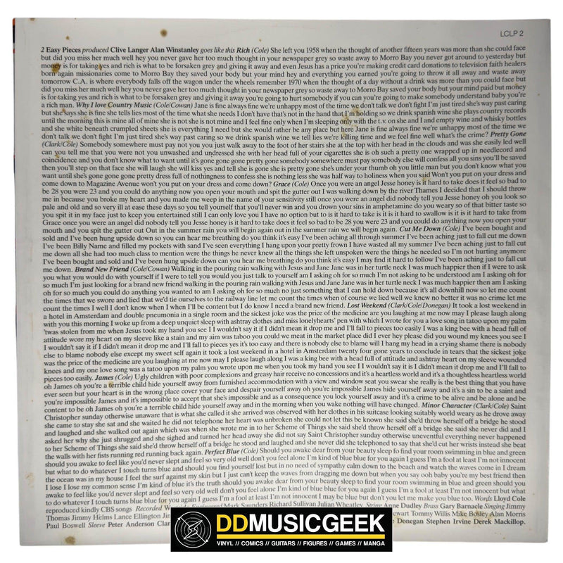 Lloyd Cole And The Commotions*: Easy Pieces (LP, Album) - DD Music Geek