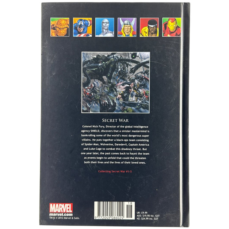 MARVEL - Secret War - Graphic Novel - Preowned - Back Cover
