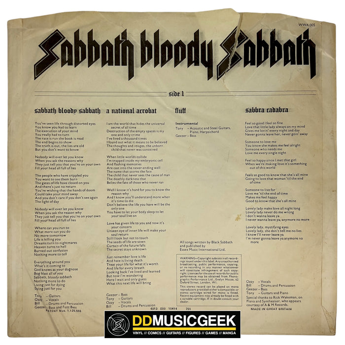 Black Sabbath: Sabbath Bloody Sabbath [Preowned Vinyl] VG/VG