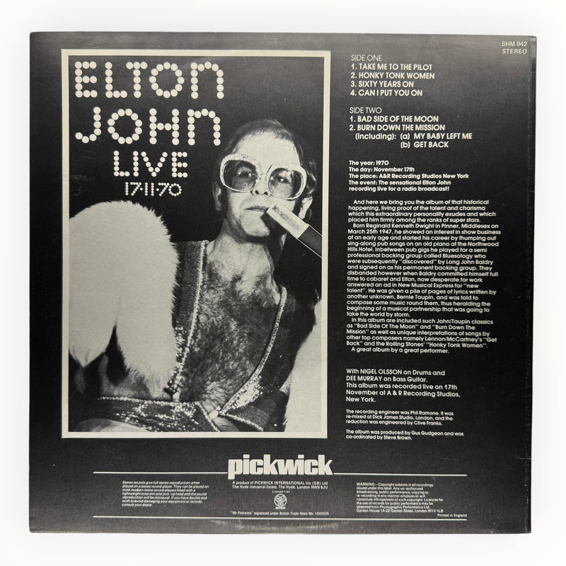 Elton John - 17-11-70 | Preowned Vinyl LP