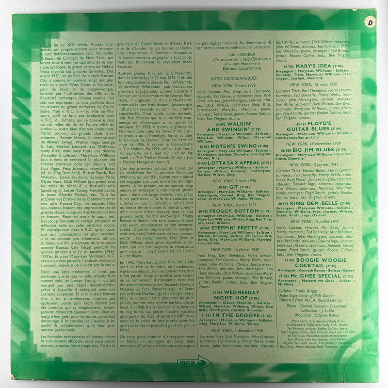 Andy Kirk And His Clouds Of Joy: Instrumentally Speaking (1936-1942) - Very Good (VG) / Very Good Plus (VG+)
