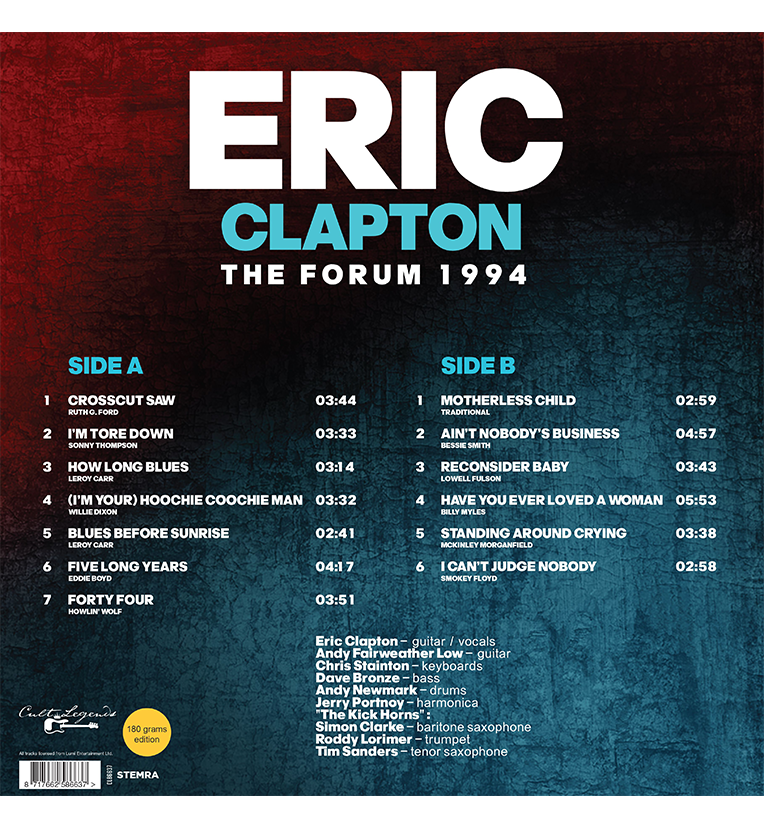 Eric Clapton – The Forum 1994 (12-Inch Album on 180g Vinyl)