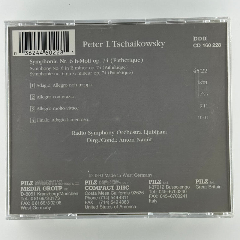 Pyotr Ilyich Tchaikovsky, Simfonični Orkester RTV Ljubljana, Anton Nanut: Pathétique - Symphonie Nr. 6 - Very Good Plus (VG+) / Very Good (VG)