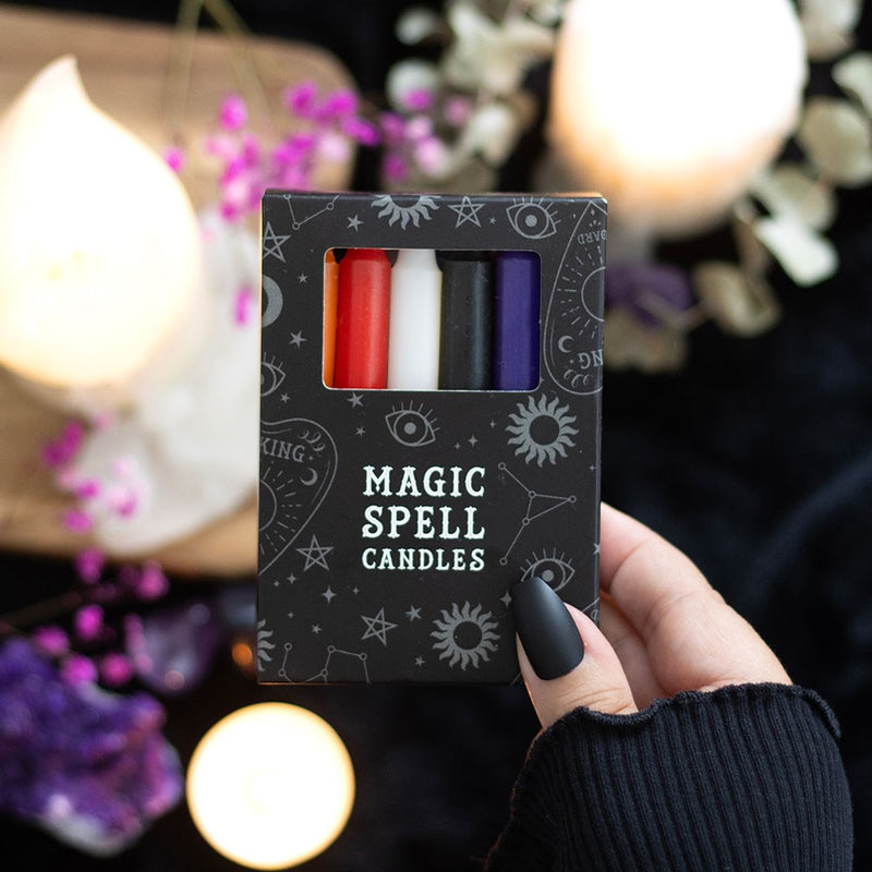Set of 12 Mixed Spell Candles - New